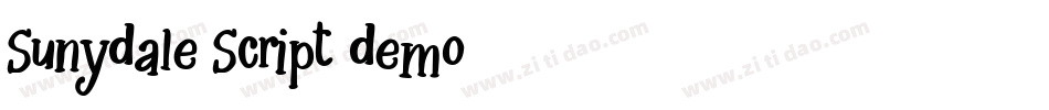 Sunydale Script demo字体转换